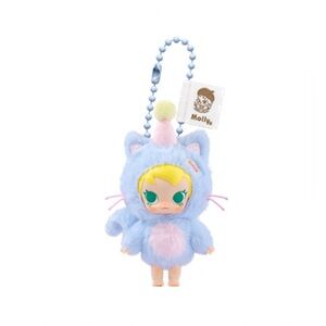 NIB BABY MOLLY Pocket Friends Series Plush Pendant POP MART (FEELING BLUE)